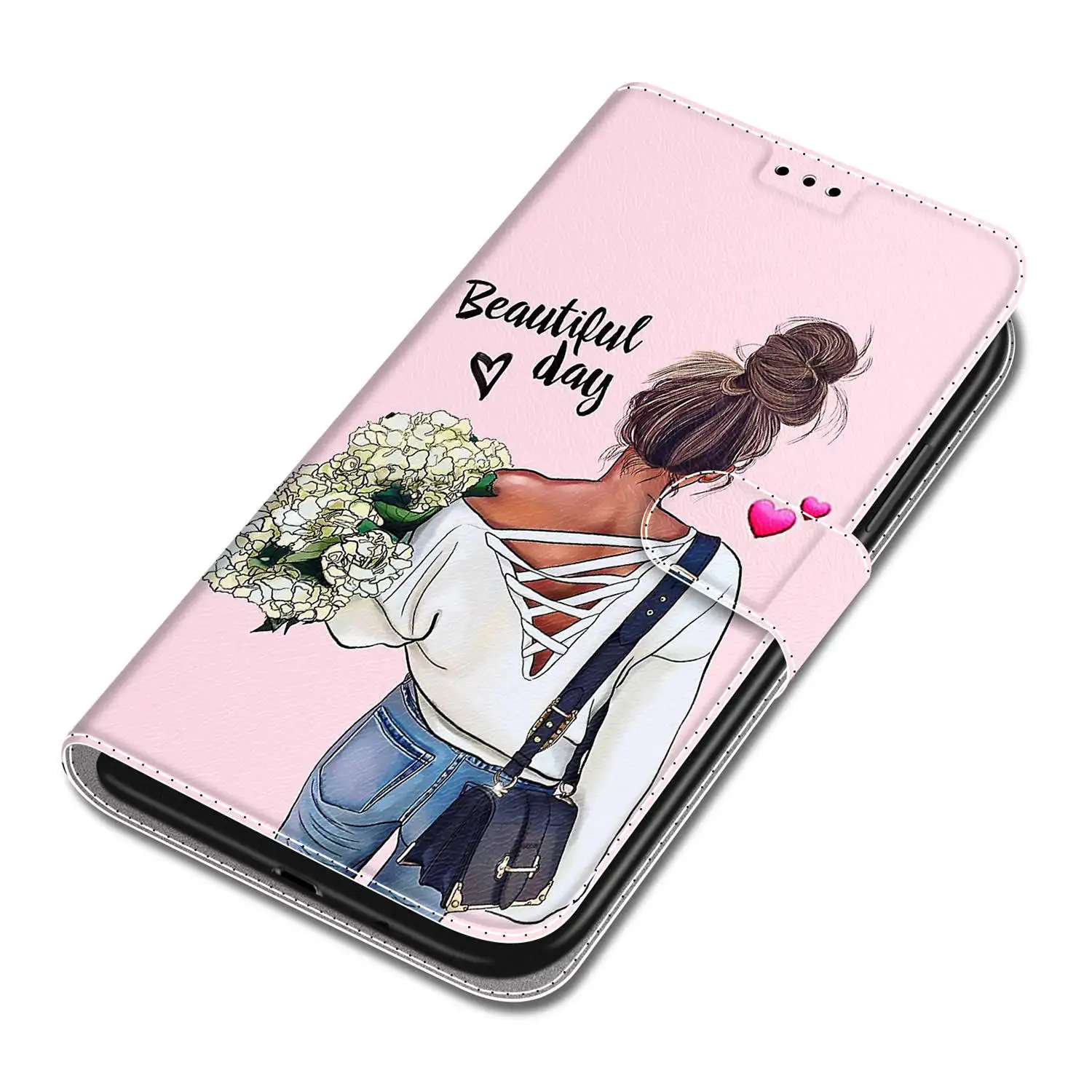 Etui Flip Leather Phone Case For Samsung Galaxy J3 J510 J330 J530 J6 Plus A510 A520 A6 A7 A8 2018 Wallet Card Holder Book Cover