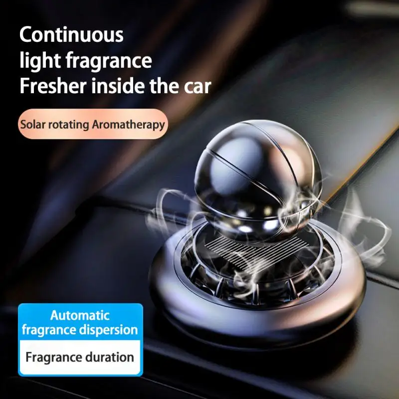 

Автомобильный освежитель воздуха, ароматерапия для автомобиля, вращающийся на солнечных батареях, ароматическое эфирное масло для баскетб...