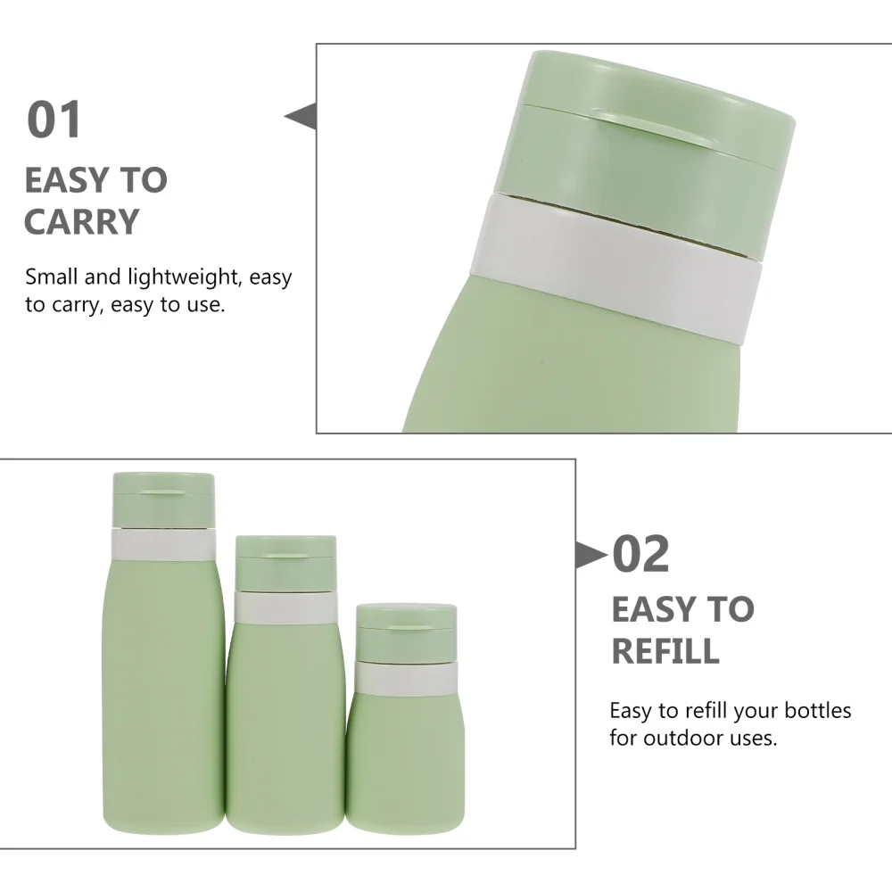 

1 Set 3pcs Simple Travel Bottles Lotion Dispenser Bottles Lotion Containers