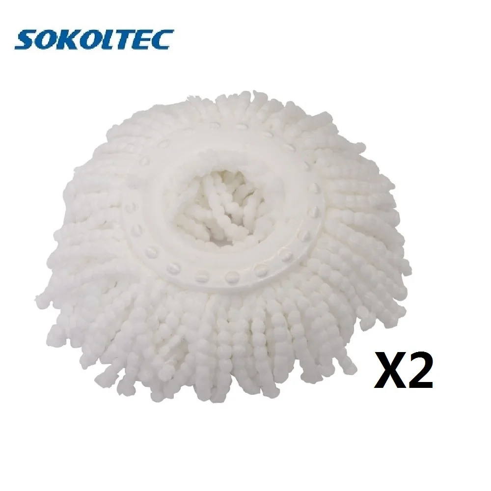 2 шт./упаковка сменпосылка насадки из микрофибры для мытья пола|Чистящие