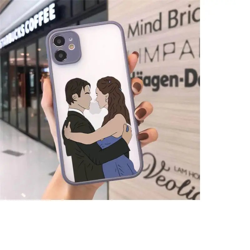

The Vampire Diaries Damon luxury Phone Case cover matte transparent For iphone 7 8 11 12 plus mini x xs xr pro max cover