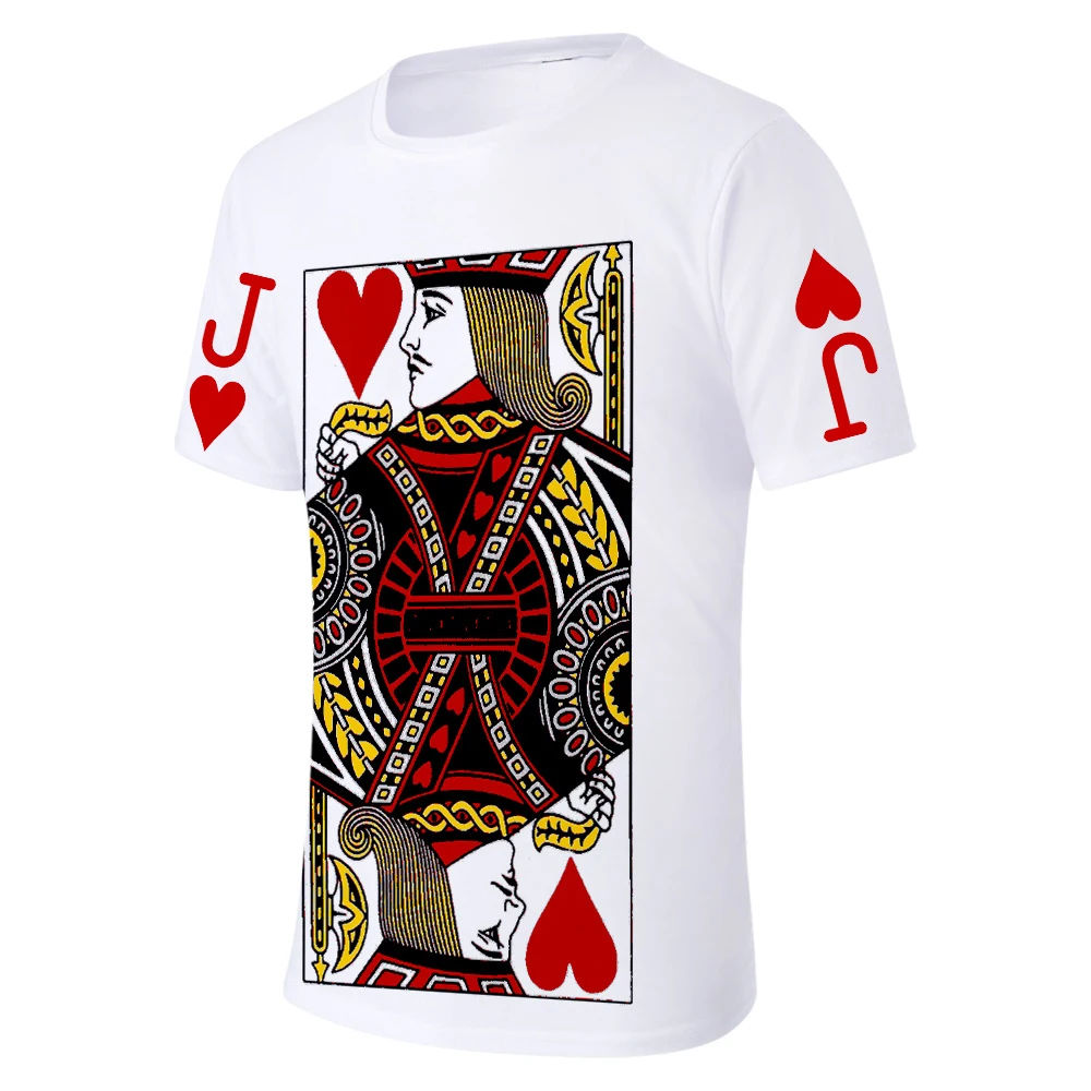 

Hot Poker 3D T-shirt Men/women Summer Fashion Funny T Shirts Cool Casual Harajuku 3D Print Poker Men's t shirt Top