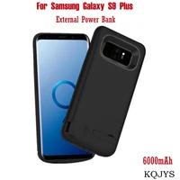 kqjys battery charger cases for samsung galaxy s9 plus battery case external power bank charging cover case for galaxy s9 plus