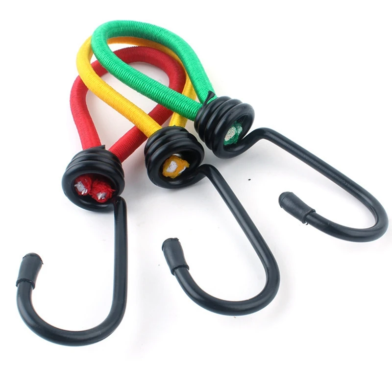

Top!-10 Pack Fixing Rope 15cm Tent Peg Bend Hook Pull Rope Deck Fixing Cord Hook Durable Camping Accessories Outdoor Tool