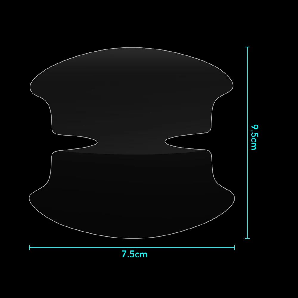 5 шт. TPU чехол для автомобиля дверных ручек из закаленного стекла Nissan Qashqai J11 J10 Juke