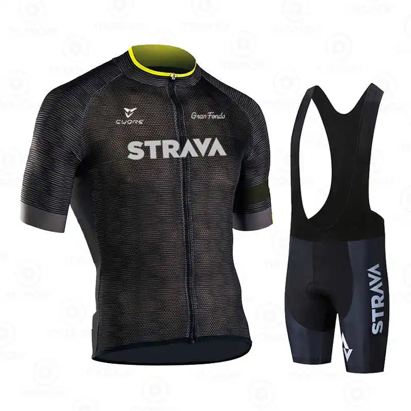 Новинка 2021 профессиональный летний комплект из Джерси для велоспорта STRAVA одежда