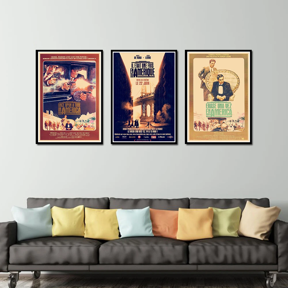 Once Upon a Time в Америке плакат декоративный DIY настенные холст Стикеры домашний бар