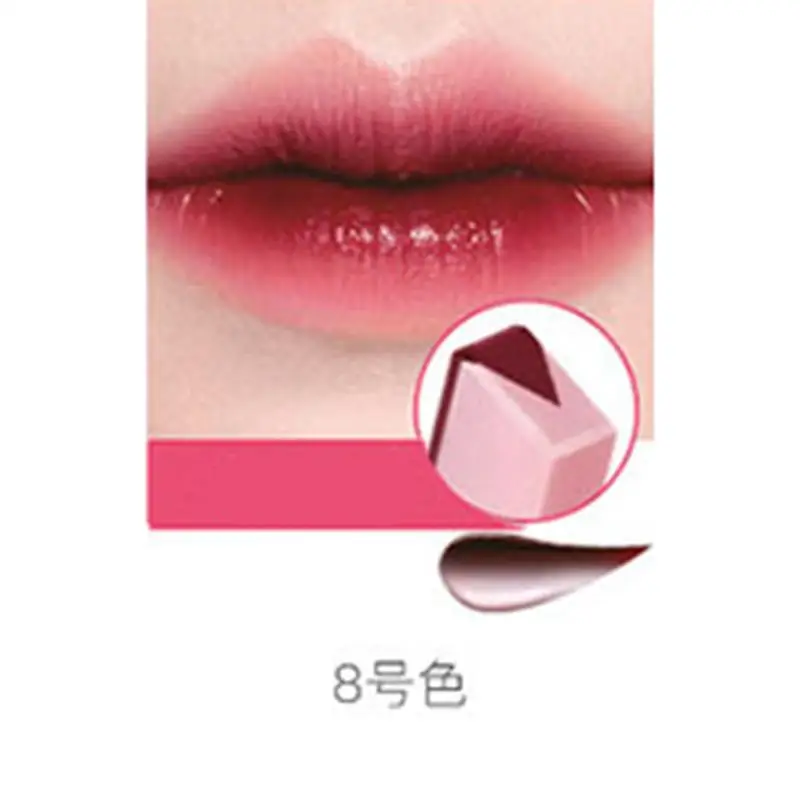 XY необычная женская помада градиентного цвета V образный оттенок шелковистая