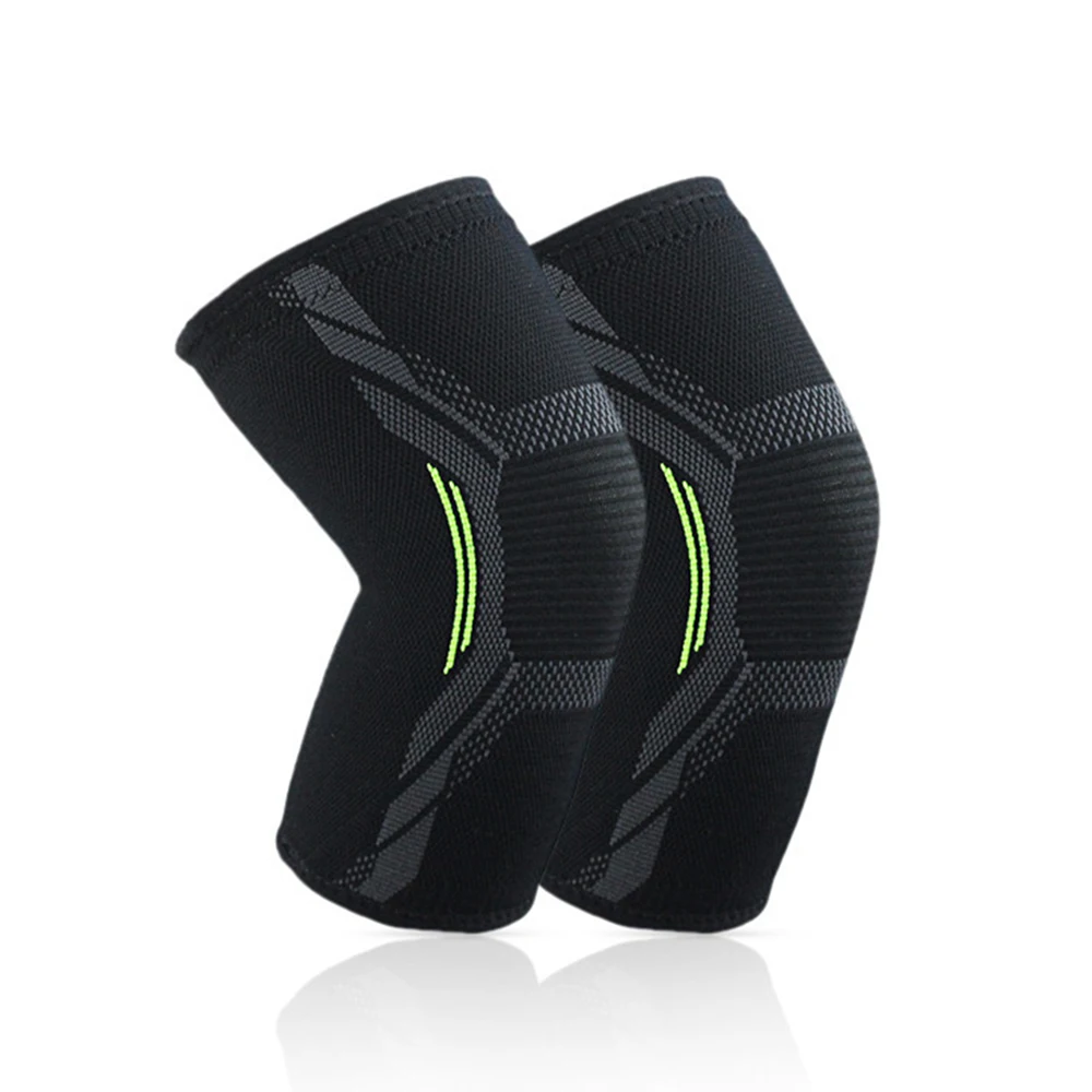 

1PC Elastic Knee Pads Four-way Stretch Knit Nylon Kneecap Outdoor Sport Cycling Fitness Compression Protectors Knee Support