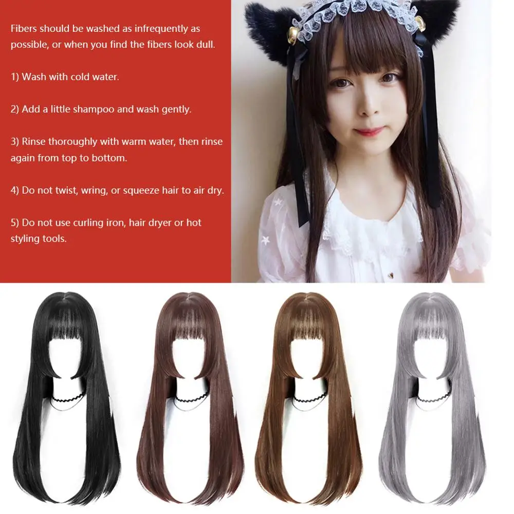 

Anime Cosplay Wig Princess Ji Fa Cut Long Straight Heat Resistant Costume