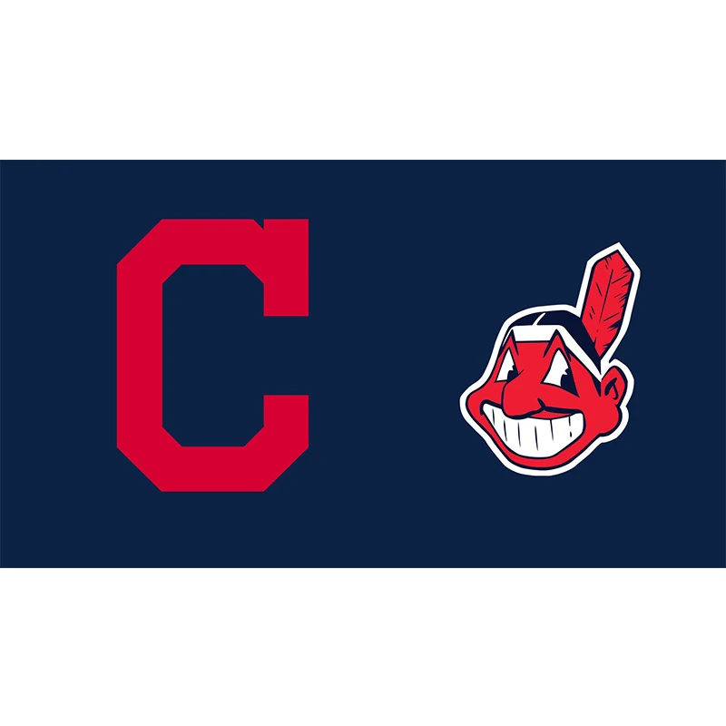 Yehoy висит 90*150 см Бейсбол «Cleveland Indians» флаг для украшения