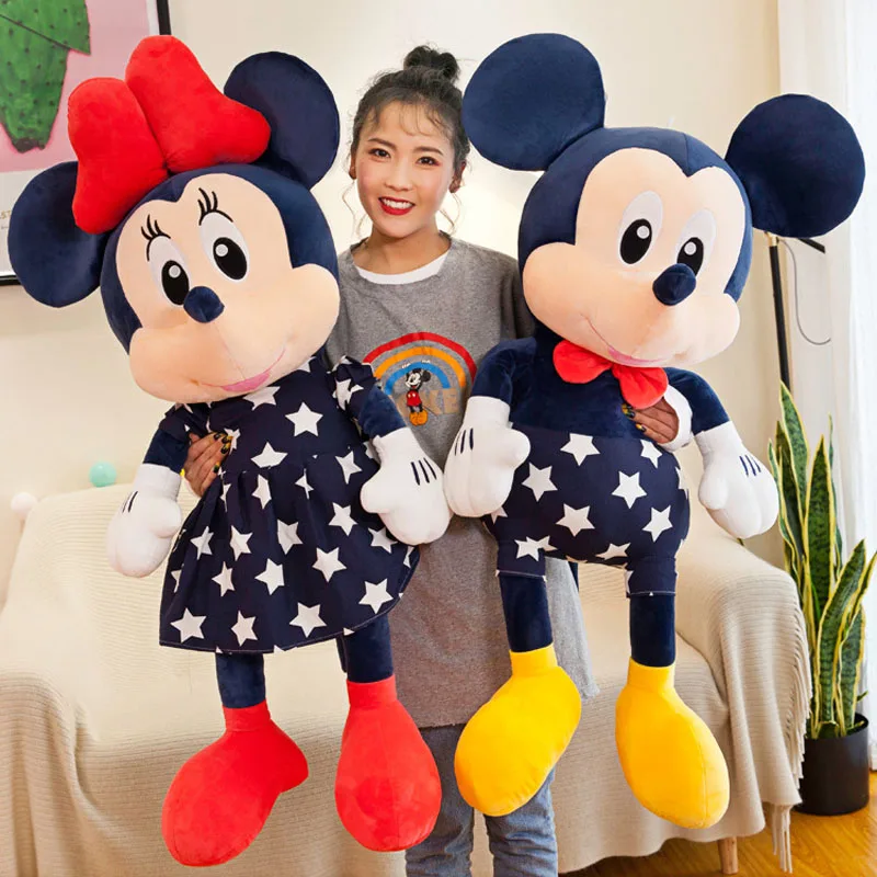Stuffed Mickey&ampMinnie Mouse Doll Plush Toy Soft Star Mickey Minnie Dolls Cushion Pillow Birthday Wedding Gifts for Kids Children | Игрушки