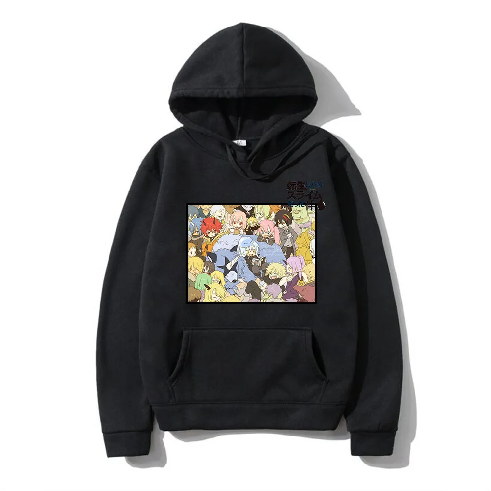 

Japanese anime That Time I Got Reincarnated as a Slime printed hoodies for adult men and women anime Slime pullovers hooded