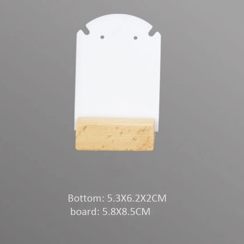 

Jewelry Organizer Stand White Plastic Earring Holder Fashion Earrings Display Rack (3Pcs)