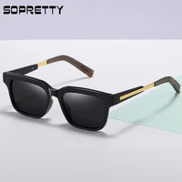 unisex square metal polarized mirror lens sunglasses tac polarization uv400 protection menwomen sun glasses s3005