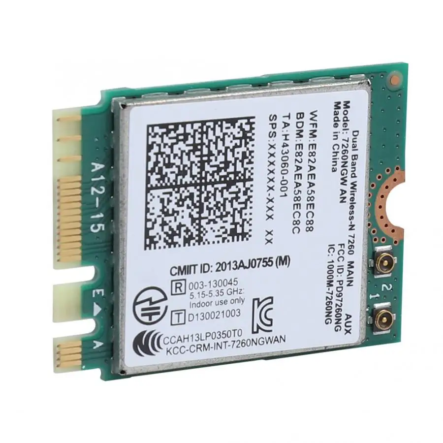 Wifi карта для Intel 7260NGW беспроводная wifi 2 4G/5G Bluetooth 4 0 сетевая порта|Сетевые карты| |