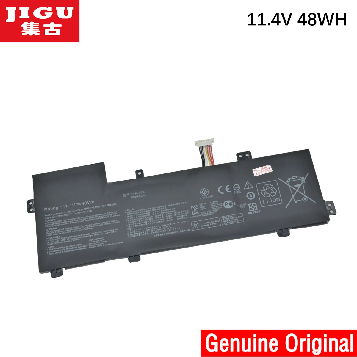 Оригинальный аккумулятор для ноутбука JIGU B31N1534 0B200 02030000 Asus UX510UX BX510UW BX510UX U5000 U5000U