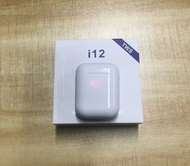 white Мини i12 tws Bluetooth наушники Беспроводная гарнитура сенсорное управление 3D бас стерео наушники PK i13 i14 i10 tws для iPhone Android - Цвет: white