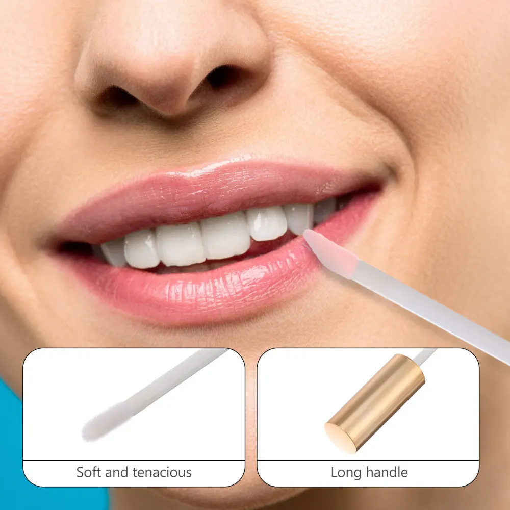 

10Pcs Gold Cover Lip Tubes Gold Lip Gloss Bottles Empty Gloss Containers