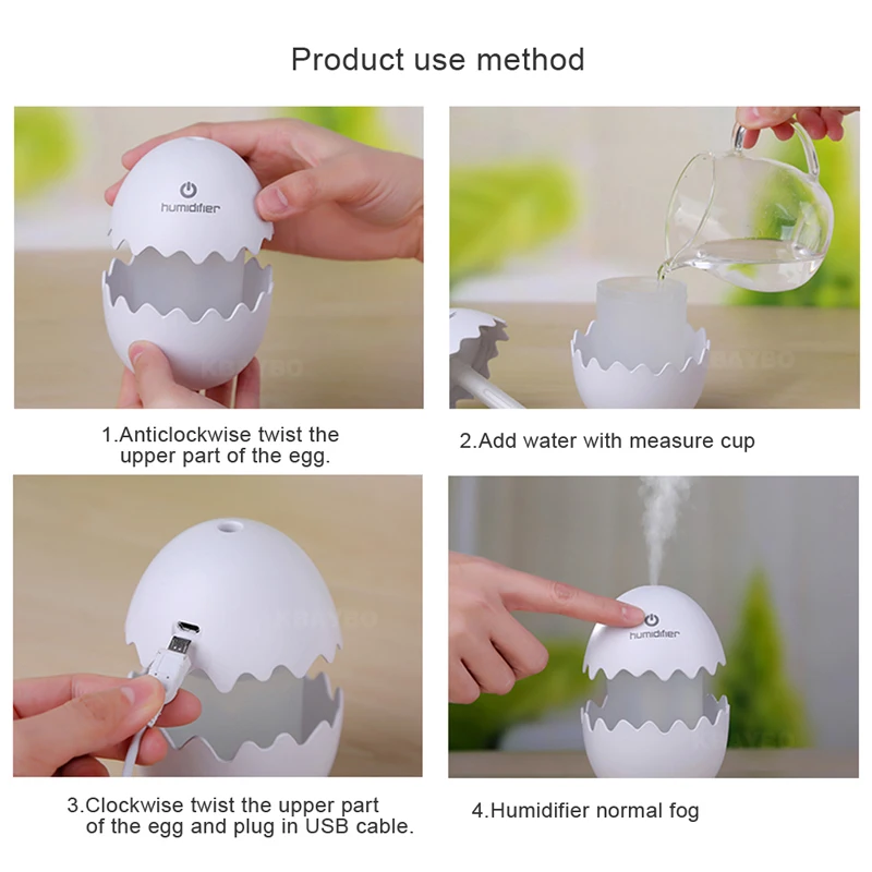 

100ml Mini USB Aroma essential oil diffuser ultrasonic humidifier cold mist air purifier with night light