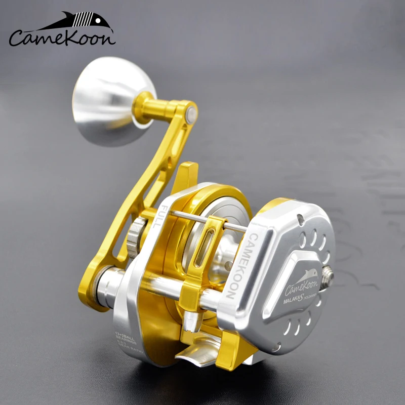 Катушка для спиннинга CAMEKOON CNC медленная троллинговая барабанная катушка с