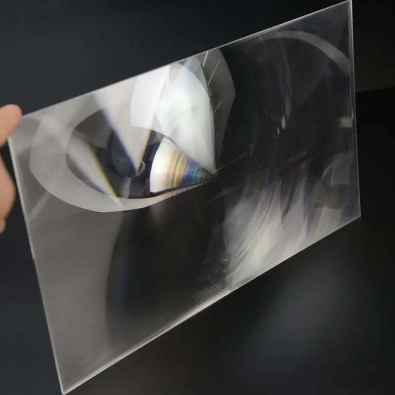 1pcs 400x300mm Optical PMMA Plastic Projector Solar Fresnel Lens Focal Length 510mm Plane Magnifier concentrator | Инструменты