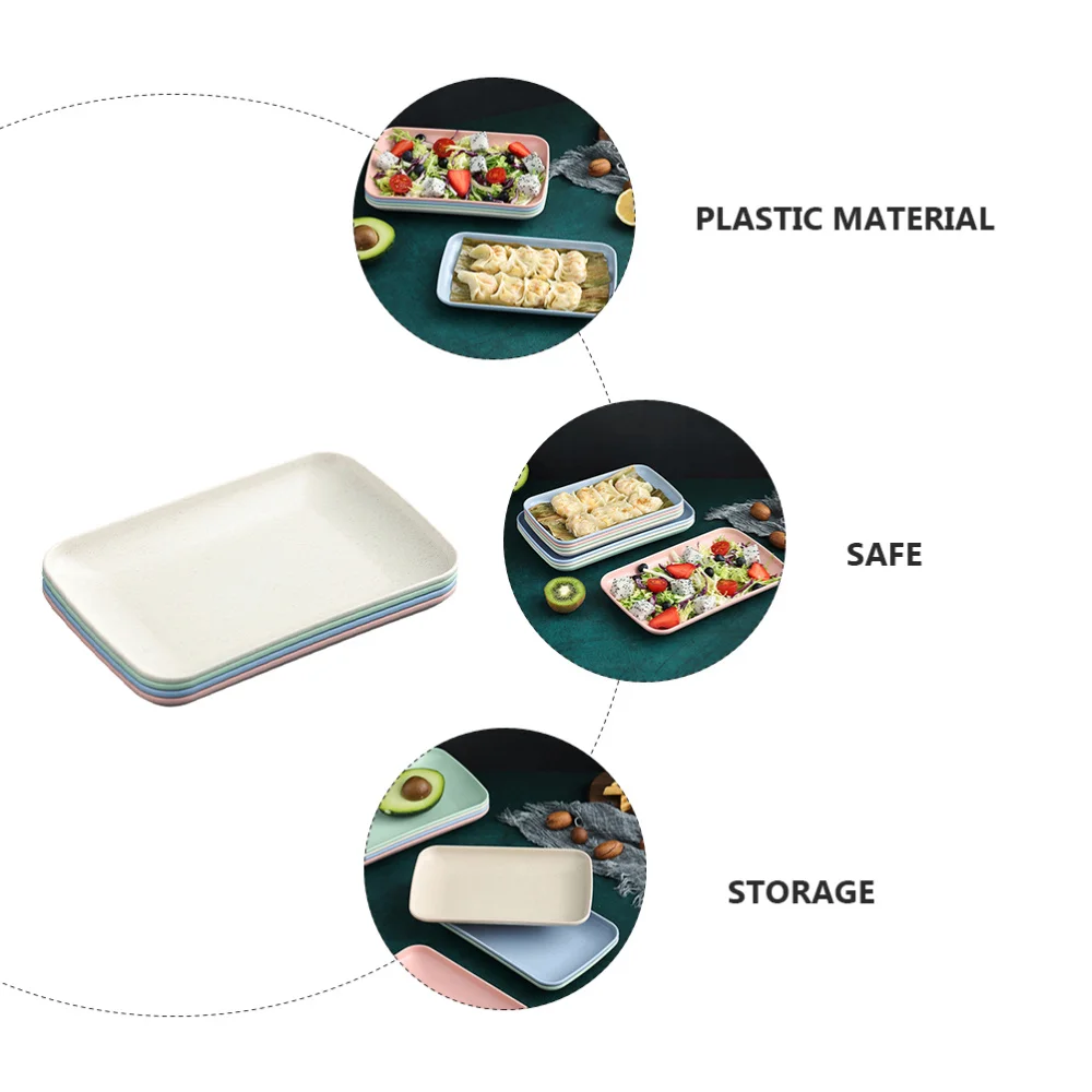 

4Pcs Creative Trays Dining Trays Household Living Room Candy Tray