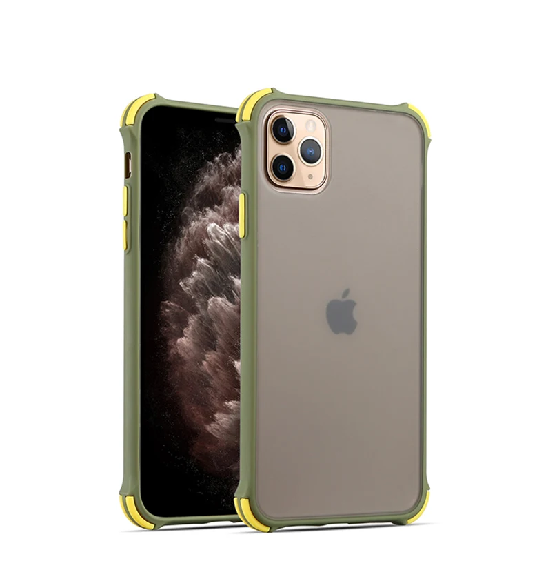 Матовый противоударный чехол для Iphone 11 Pro Xs Max X Xr, Жесткий ПК, прозрачный чехол на заднюю панель для Iphone 7, 8, 6s, 6 Plus, противоударный чехол