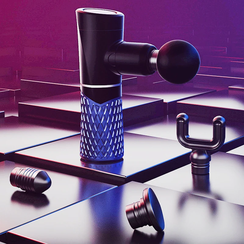 Электрический массажный пистолет с ЖК-дисплеем стимулятор мышц массажер для