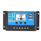 Лидер продаж, 10 А 20 А 30 А 40 А 50 А 60 А контроллер заряда солнечной батареи 12 В 24 В, регулятор напряжения зарядного устройства, бытовой контроллер фотоэлектрической батареи