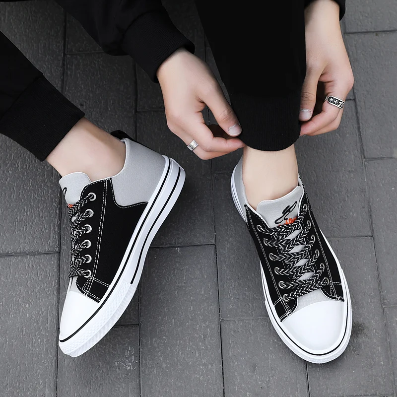 UPUPER/2020 Повседневная мужская парусиновая обувь Классическая для студентов с