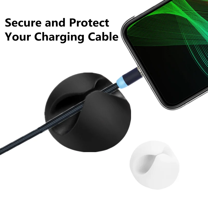 Силиконовый органайзер для USB кабеля и зажим управления кабелем|Органайзеры