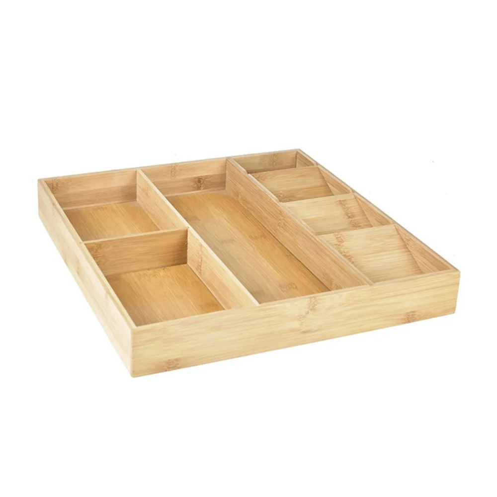 

1 Pc Practical Chopstick Storage Tray Bamboo Tea Bag Storage Plate (Khaki)