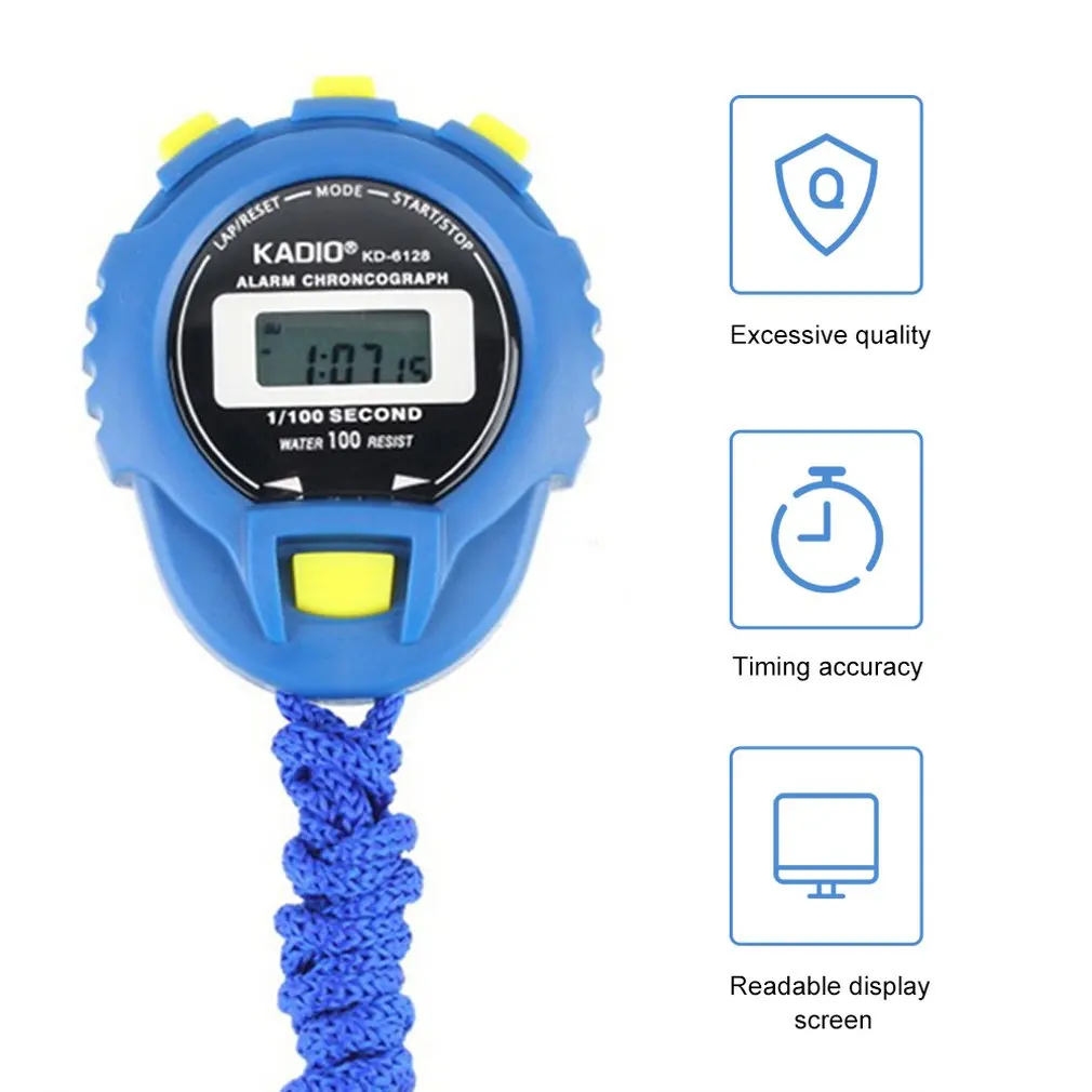 Профессиональный хронометр с таймером портативный ЖК-дисплей - Цена: 70.59