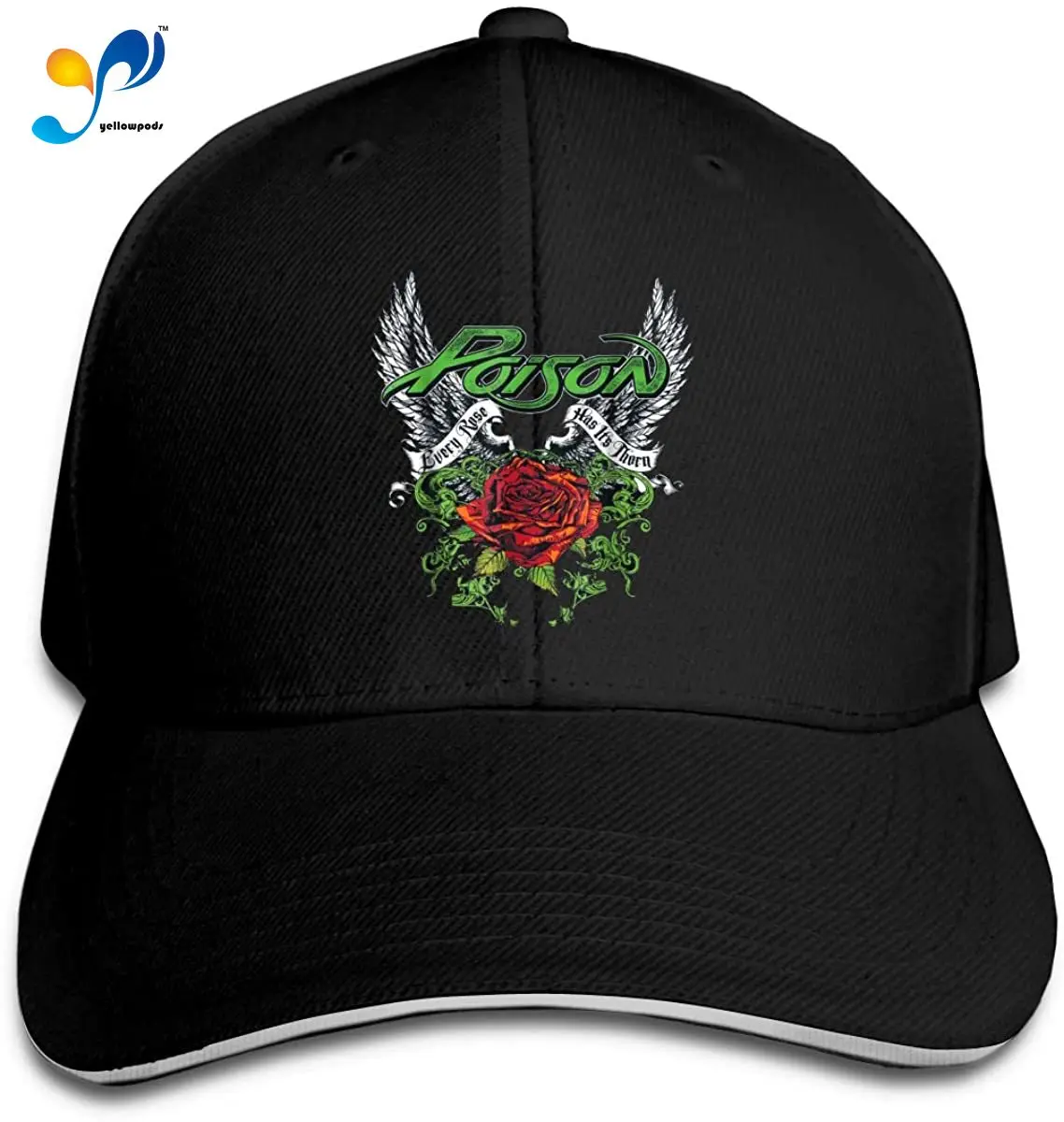 

Poison - Thorns & Wings Sandwich Cap Headgear Baseball Hat Casquette
