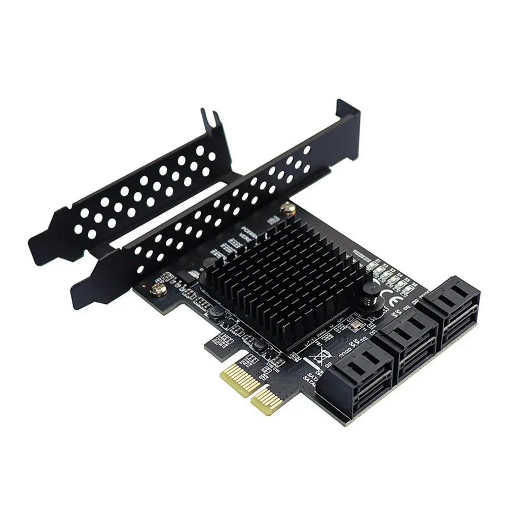 

Портативная Плата расширения PCI-E к SATA 3.0 6G адаптер карта расширения IPFS жесткий диск 88SE9215 хорошая производительность
