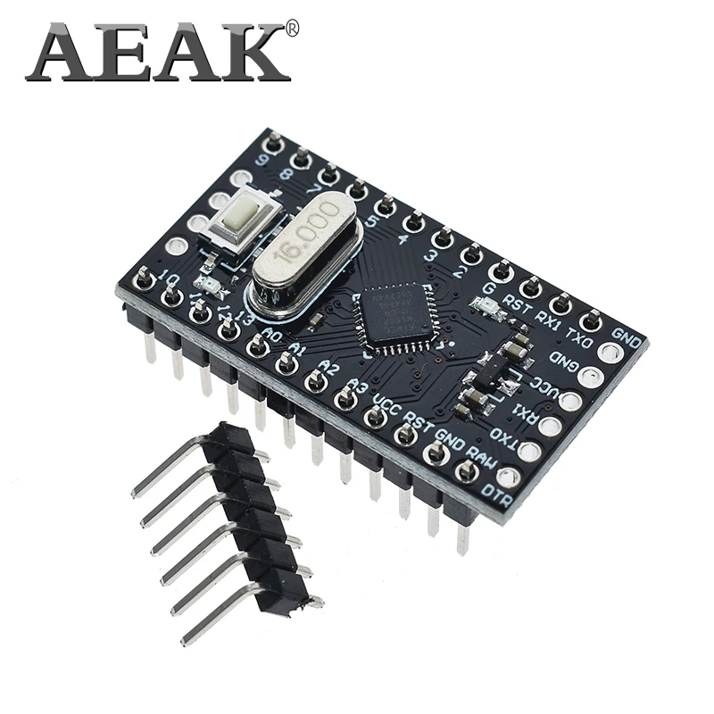 AEAK Pro мини-модуль Atmega168 5 в 16 м для Arduino совместимый нано микро контроль микро плата управления