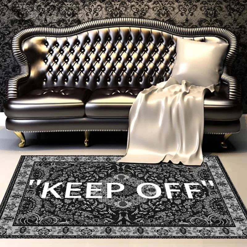 

KEEP OFF Carpet Floor Mat Carpets for Living Room Bedroom Modern Printng Geometric Non-slip Area Rugs Kids Play Mats