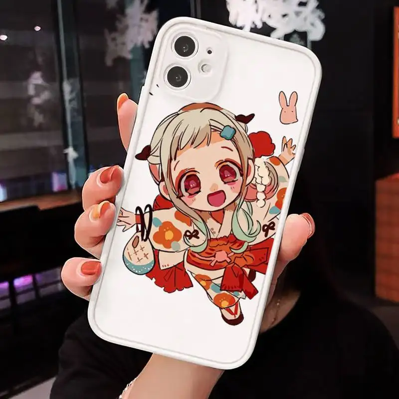 

Toilet bound Hanako kun Anime Phone Cases matte transparent For iphone 7 8 11 12 plus mini x xs xr pro max luxury shell cover