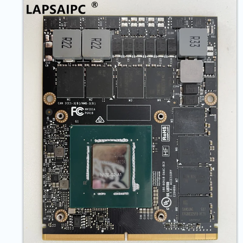 Lapsaipc GTX 1070M MXM TYPE-B Video Graphics Card GTX1070M GTX 1070 N17E-G2-A1 8GB GDDR5 MXM