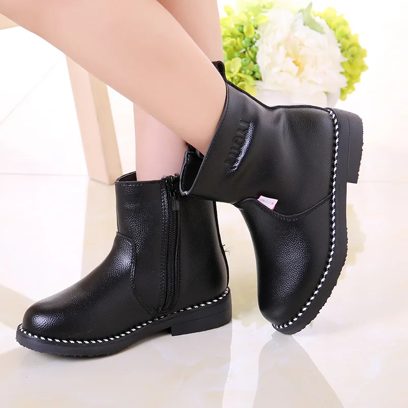 Детские ботинки Новинка Осень зима 2019 бархатные Ботинки Martin для маленьких