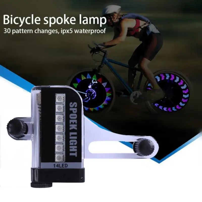 

Велосипедные фонари, лампа для велосипеда, велосипедный фонарь с клапаном, 14 дюймов, фонарик для спиц, лампа для велосипеда, украшения для сп...