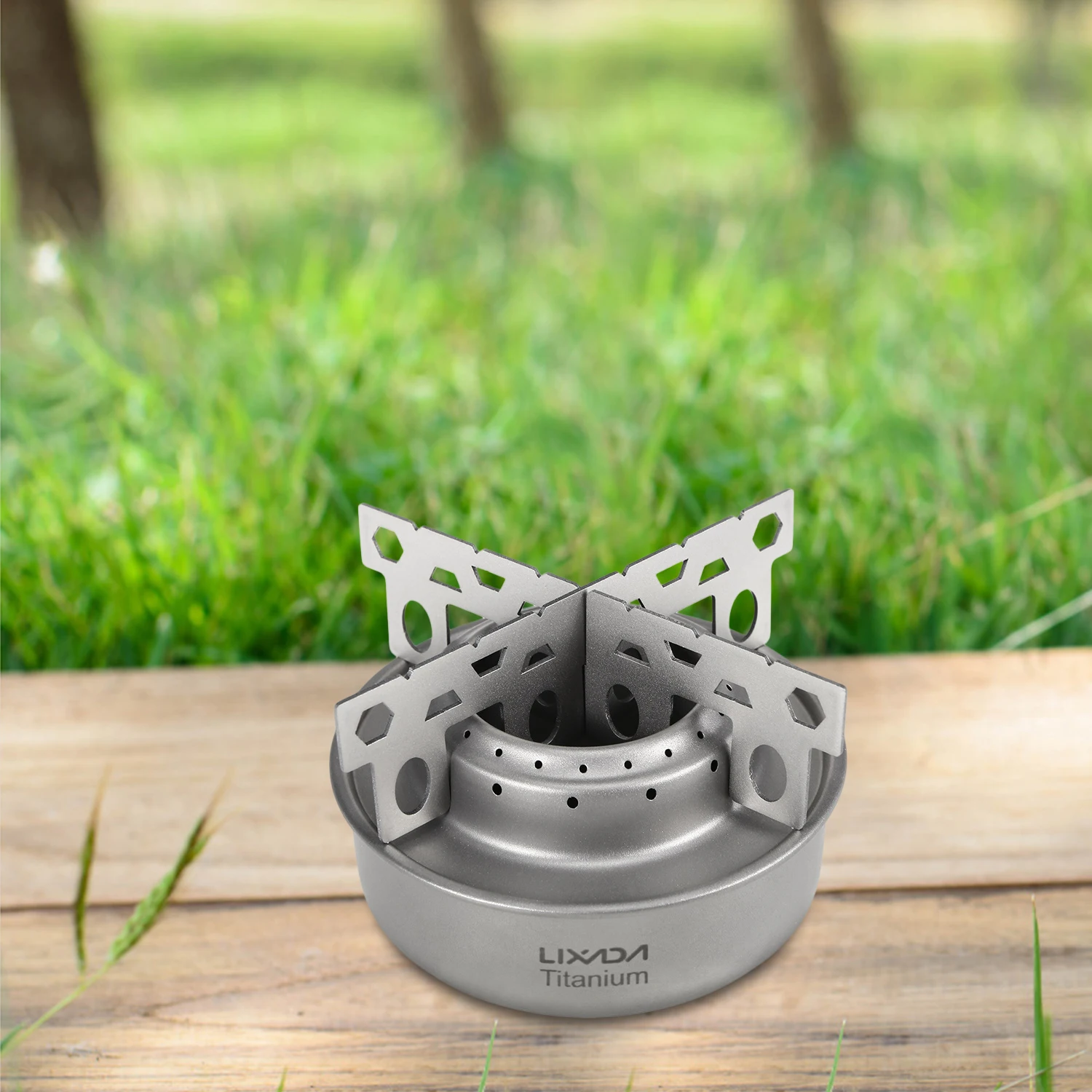 Спиртовая плита титановая для кемпинга с крестообразной подставкой | Спорт и