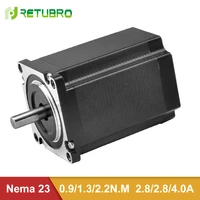 retubro nema 23 stepper motor 1 year warranty 2 phase hybrid step motor 57mm flange 0 9nm 2 2nm ce iso certificated