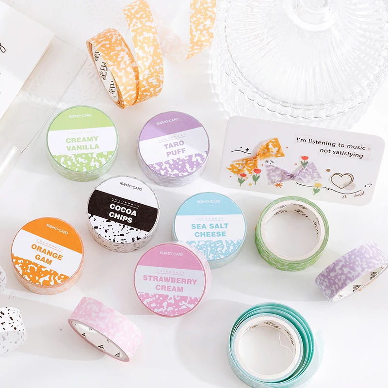 

Color spot series Washi Tape Set Sticky Decorative DIY Office Stationery Masking Paper Tape Scrapbooking 1PCS