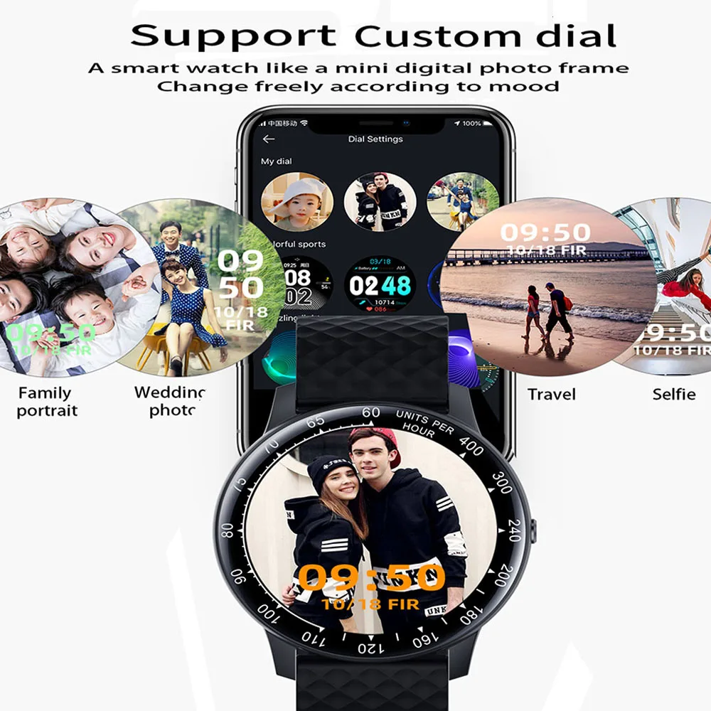 H30 смарт часы для мужские настроить Watchface Полное касание фитнес браслет