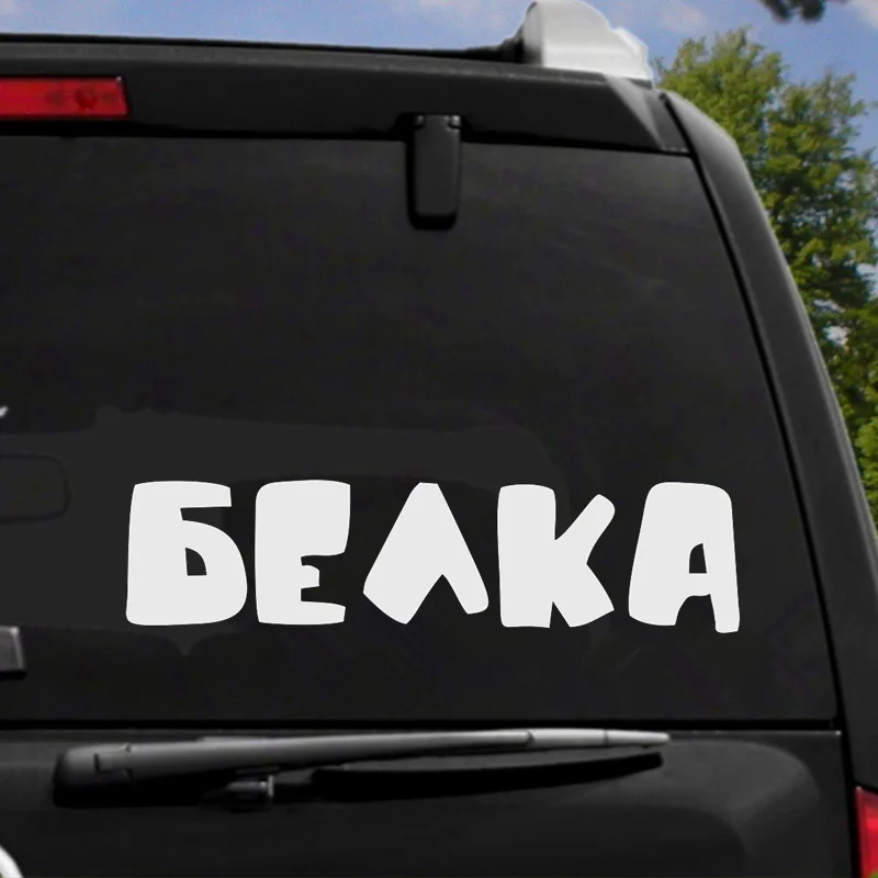 HZX1226 russian text SQUIRREL car sticker Vinyl Decals Waterproof on Car Body Rear Window | Stickers