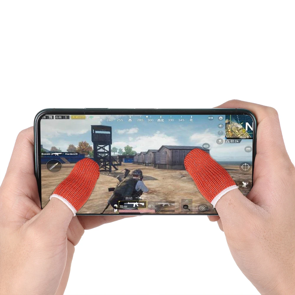 1 пара мобильных контроллеров для чувствительных игр на палец с защитой от пота