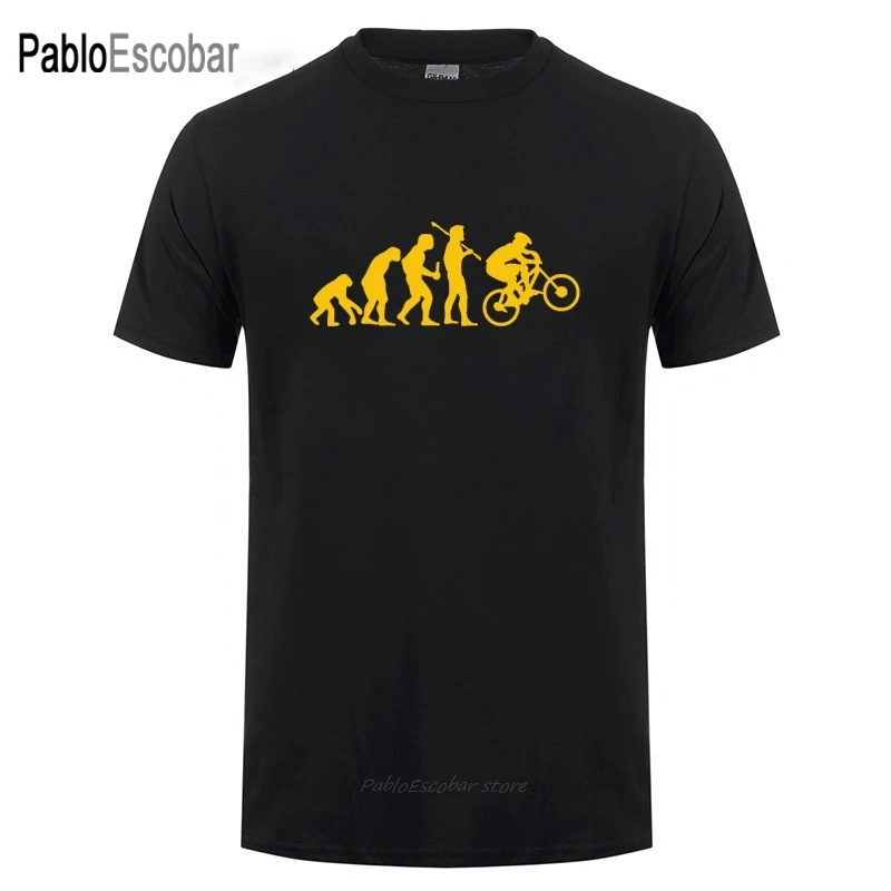 Футболка Evolution Biking забавный подарок на день рождения для мужчин папа муж бойфренд