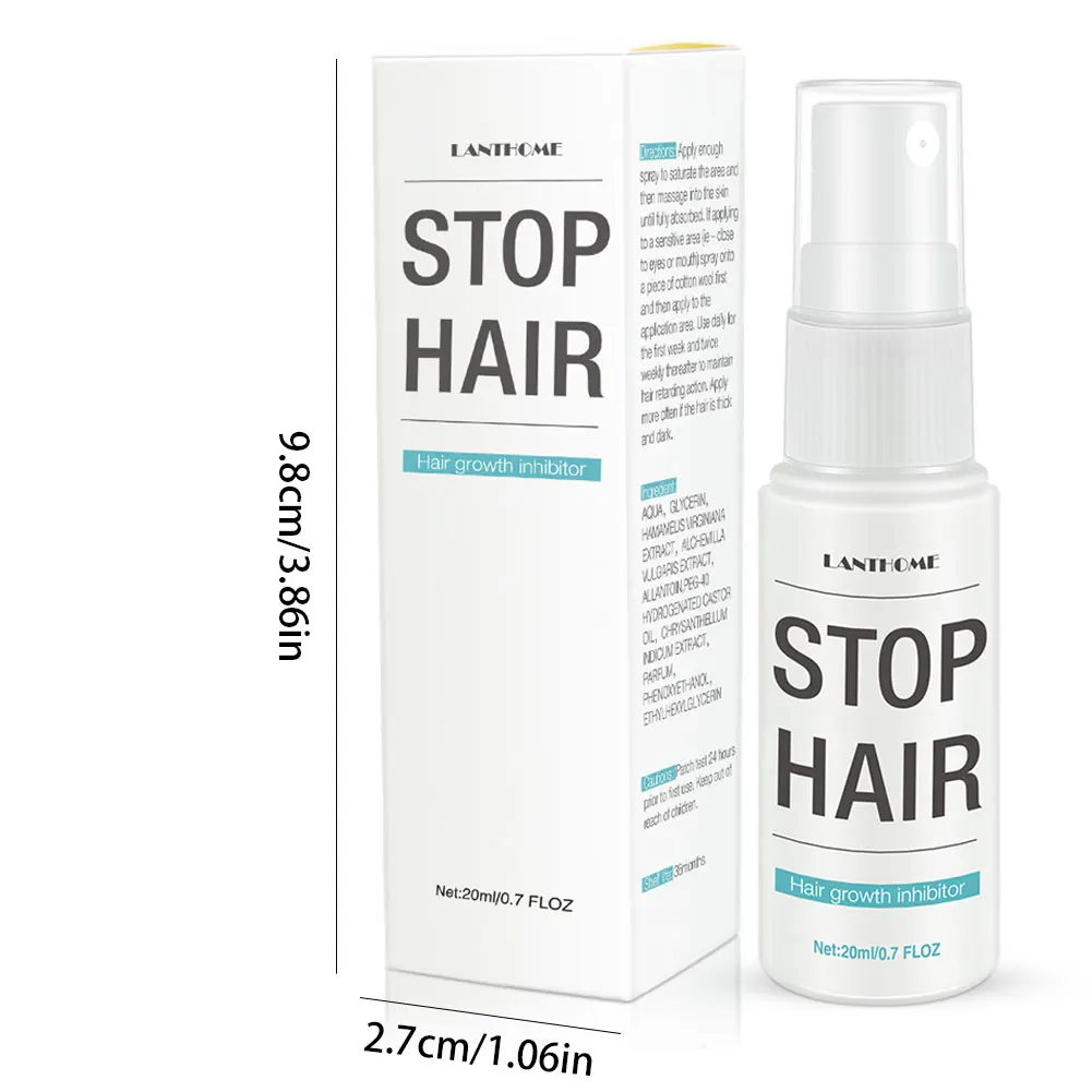 

Hair Growth Inhibitor Beard Bikini Intimate Facial Removal Painless Stop Spray Painless Beard Hair Removal Spray For Face Arm